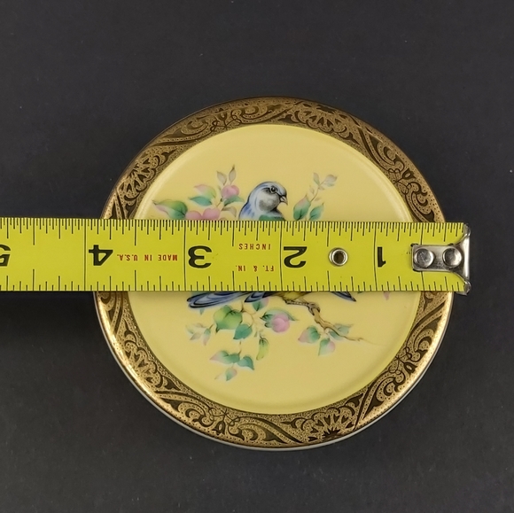 - Giftcraft Japan goldtone birds ceramic trinket box (Z13) - Picture 2 of 9